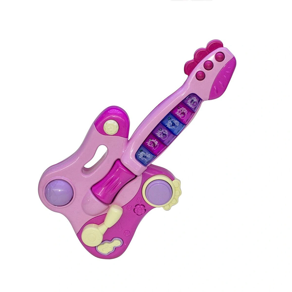 Oyuncak Gitar Işıklı Müzikli  Büyük Boy 41 Cm