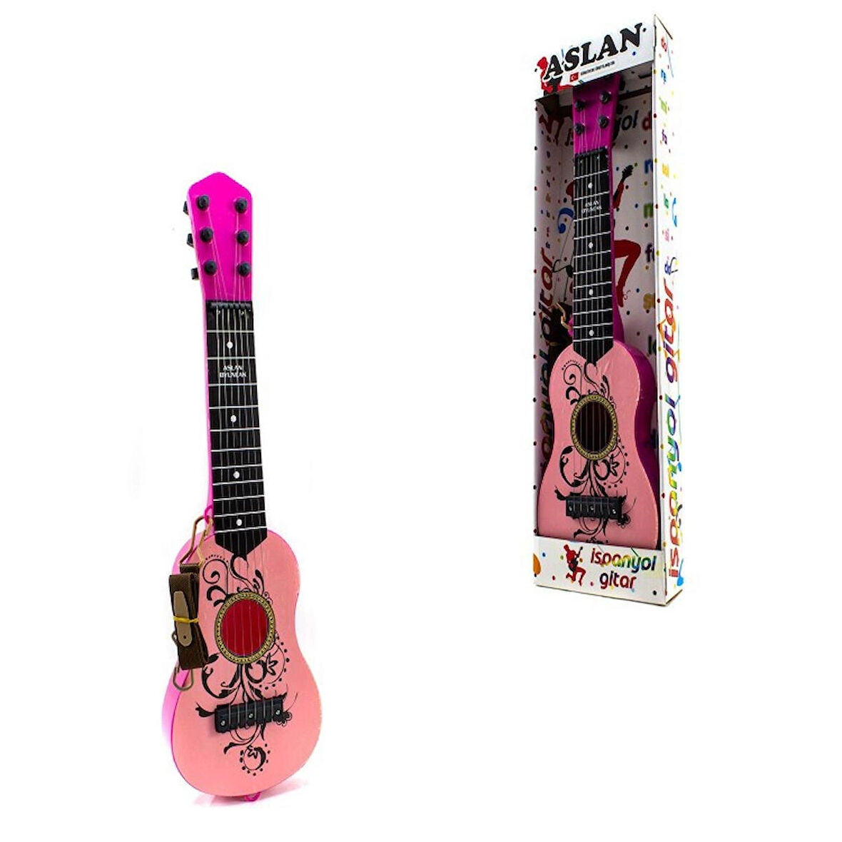 Oyuncak Metal telli  Gitar Pembe