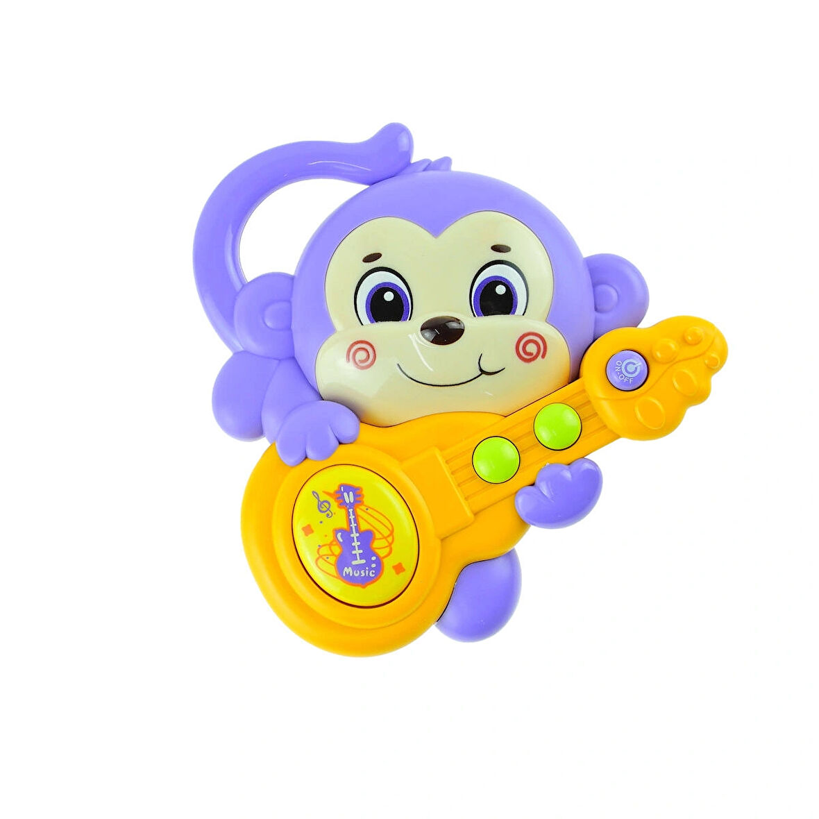 Oyuncak Maymun Gitarist Maymun Işıklı Sesli 15 Cm