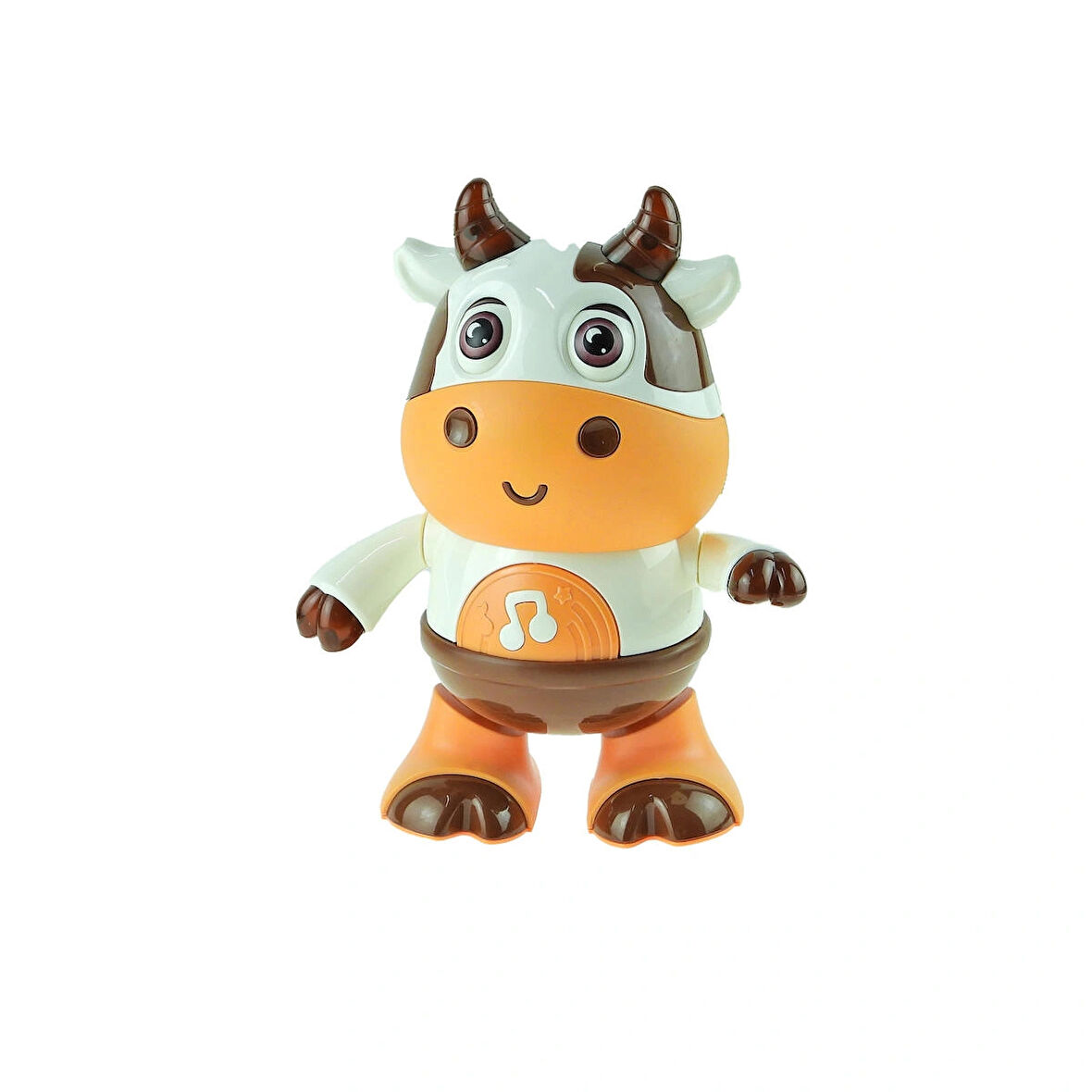 Oyuncak İnek Işıklı Sesli Pilli Sevimli İnek Hareketli 20 Cm