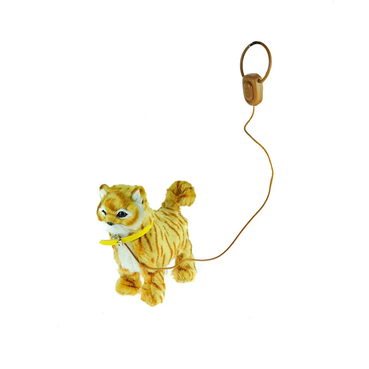 Oyuncak Pelüş Kedi Tasmalı Kumandalı Sesli Hareketli 20 Cm