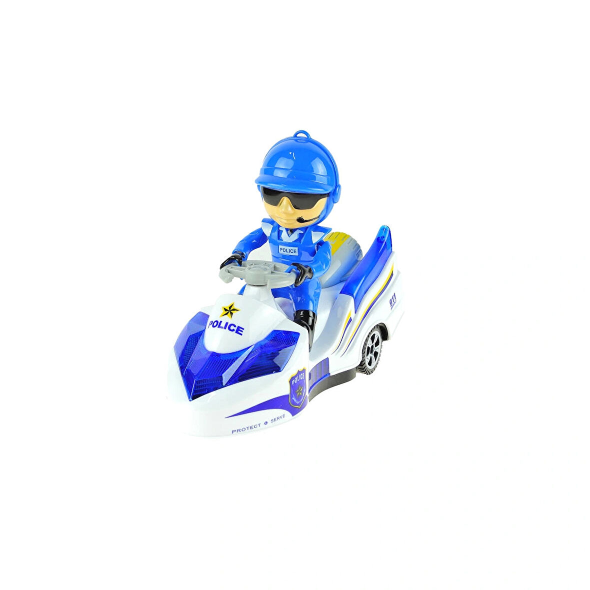 Oyuncak Polis Motosikleti Işıklı Sesli Pilli 20 Cm