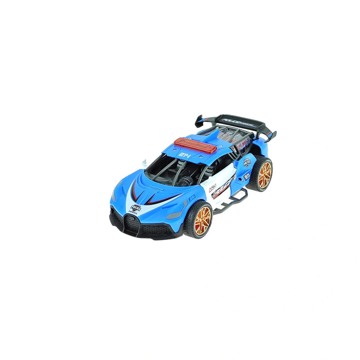 Oyuncak Polis Arabası Süper Sport Işıklı Sesli Sürtmeli 20 Cm