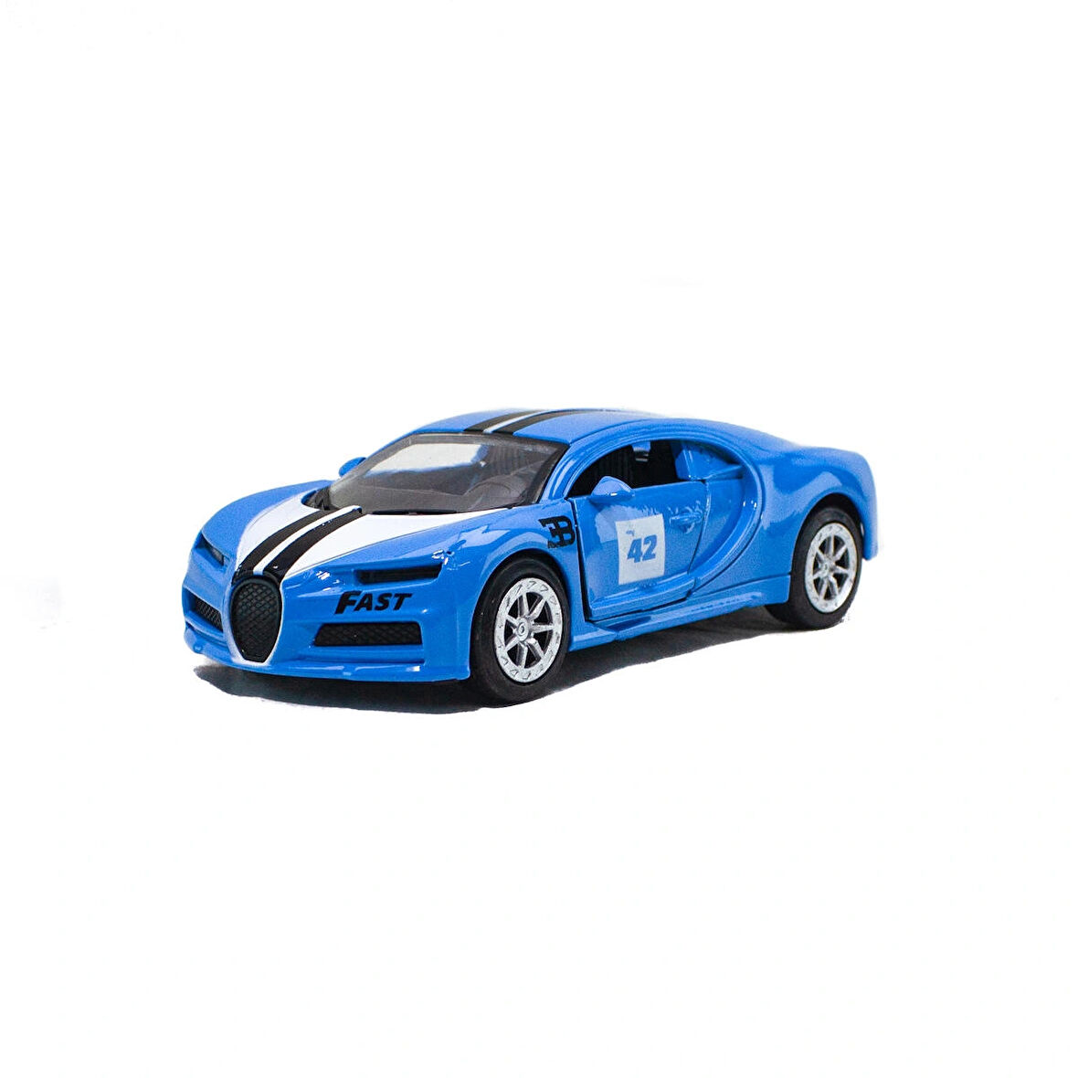 Oyuncak Araba Metal Bugatti Çek Bırak 12 Cm Mavi