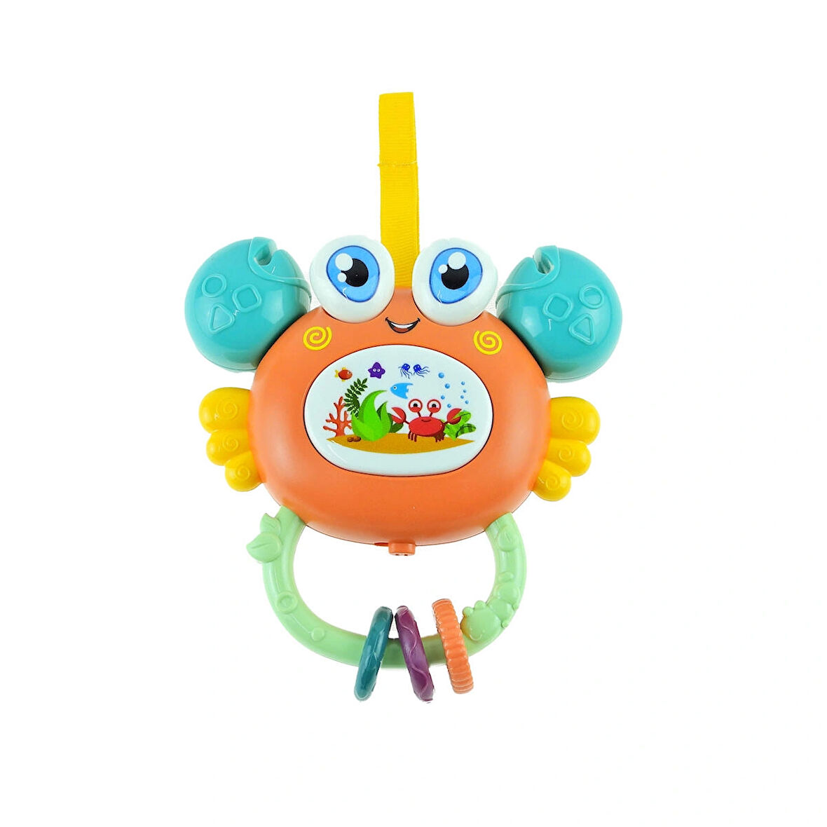 Oyuncak Yengeç Pilli Sesli Sevimli Yengeç 15 Cm