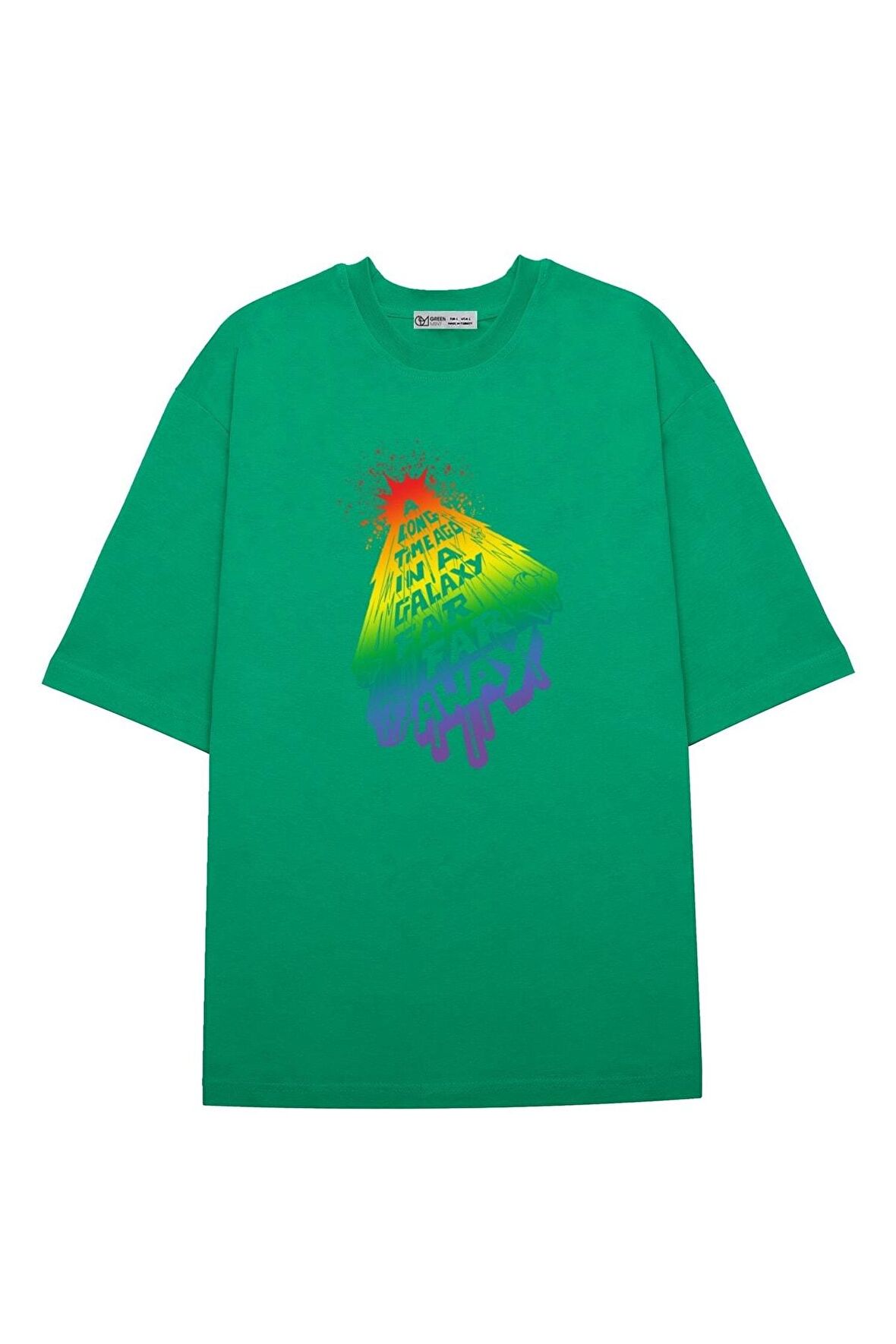 Unisex Oversize T-shirt In A Rainbow Galaxy Far Away