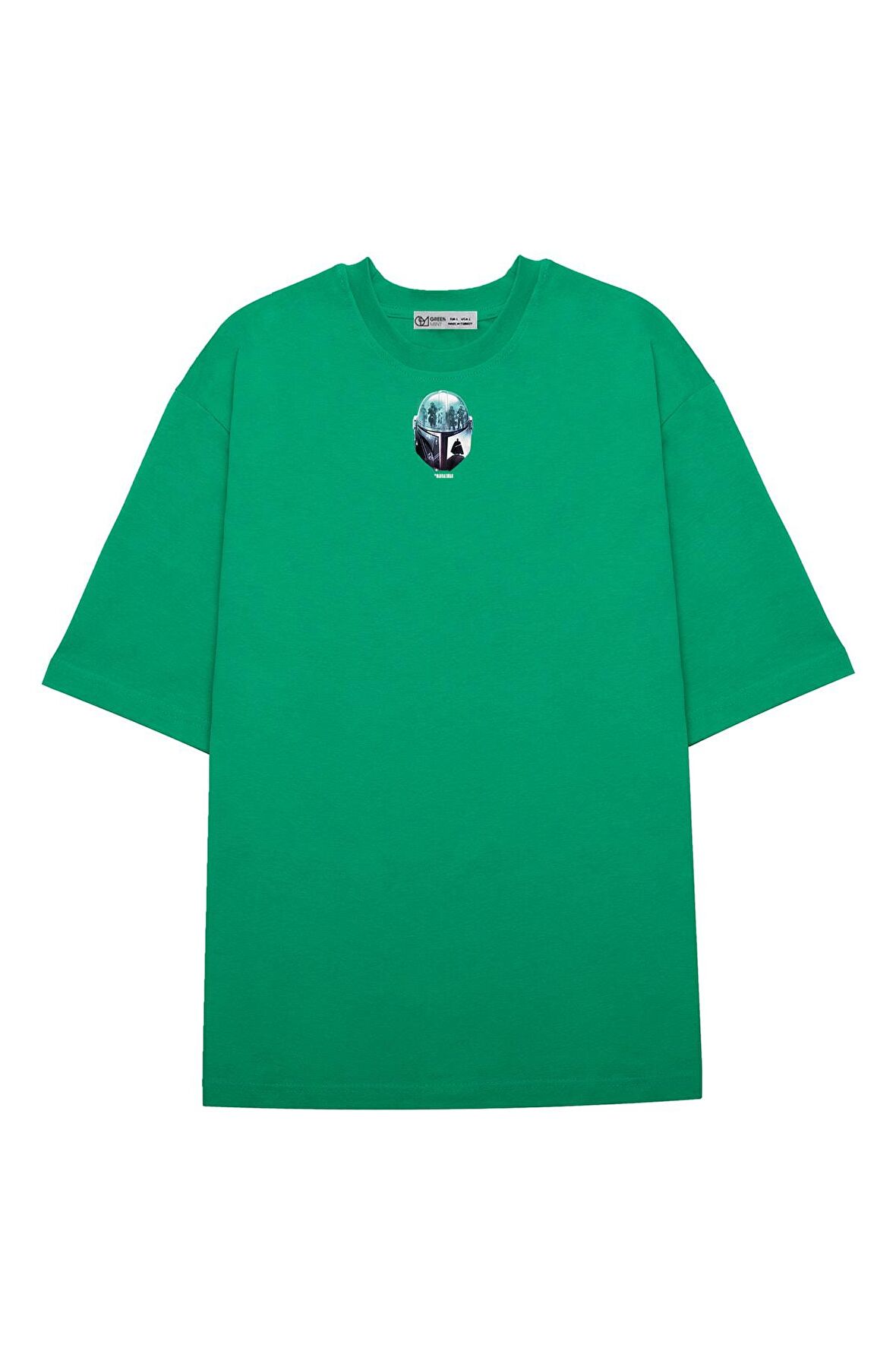 Unisex Oversize T-shirt Mandalorian Helmet