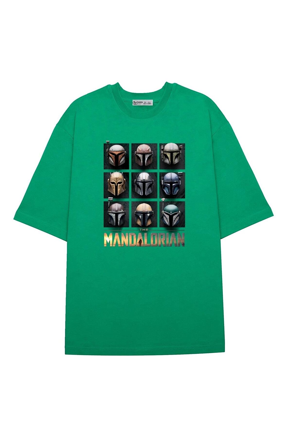 Unisex Oversize T-shirt Mandalorian Helmets