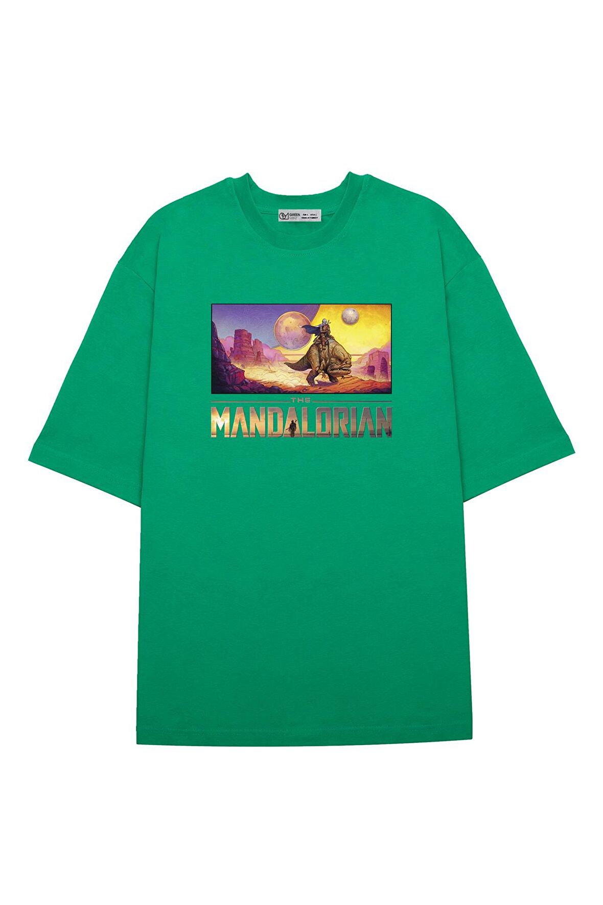 Unisex Oversize T-shirt Mandalorian Landscape