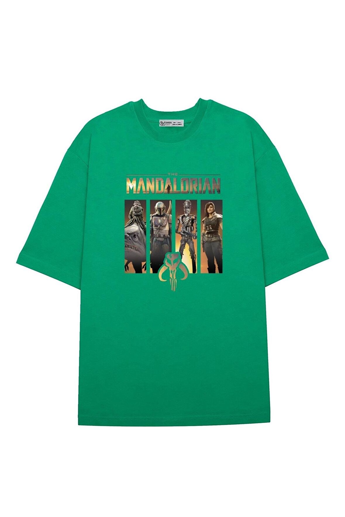 Unisex Oversize T-shirt Mandalorian Panel