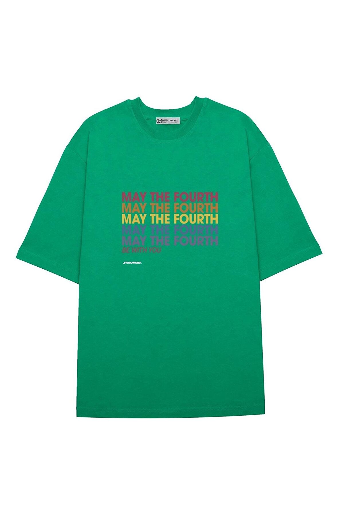 Unisex Oversize T-shirt May The Fourth Rainbow Stack