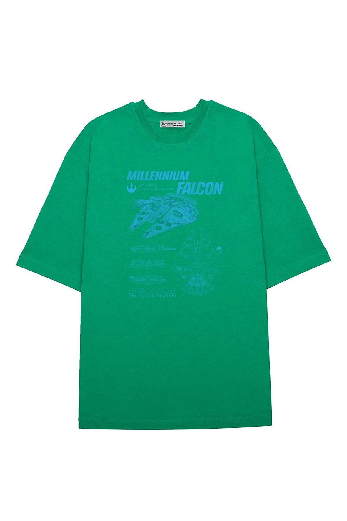 Unisex Oversize T-shirt Millennium Falcon Schematics