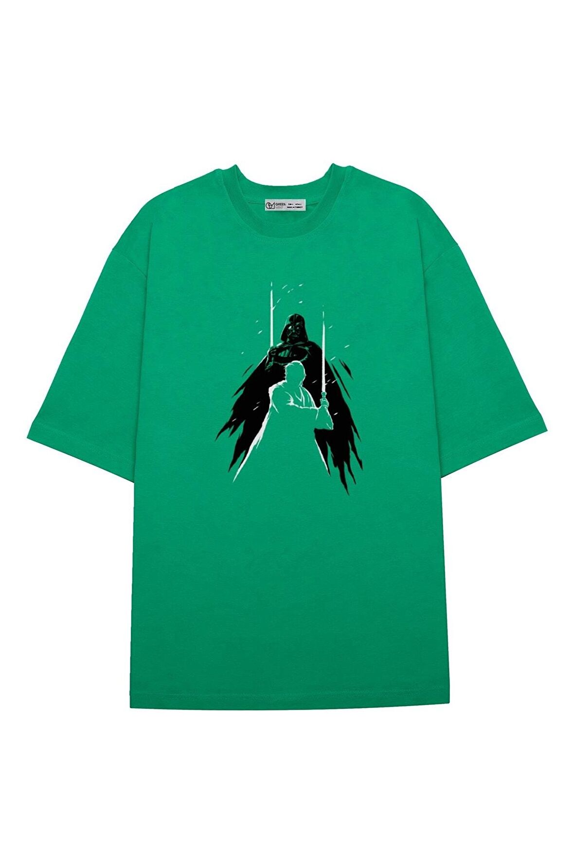 Unisex Oversize T-shirt Obi-wan Enemies Silhouette