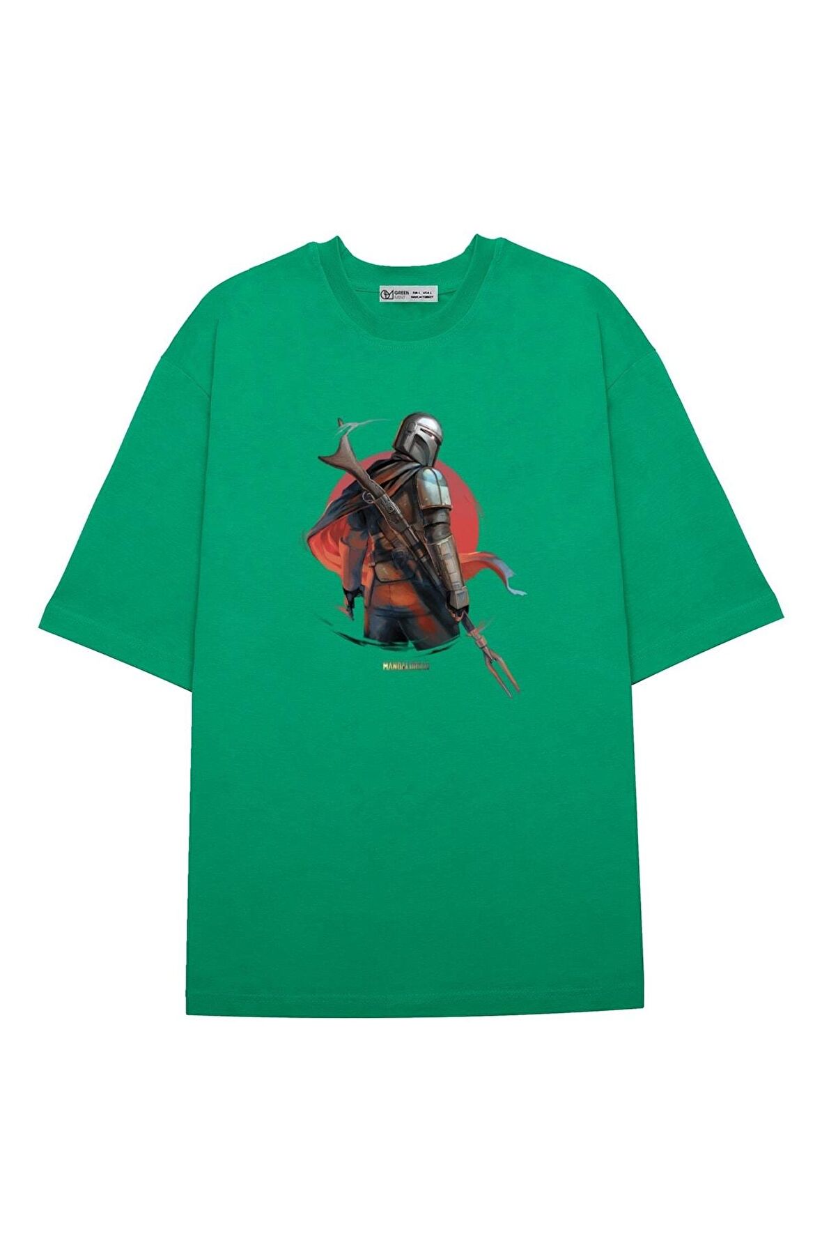 Unisex Oversize T-shirt Red Sun Mandalorian