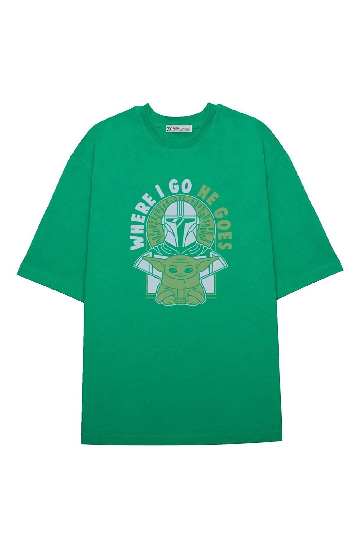 Unisex Oversize T-shirt The Mandalorian Where I Go