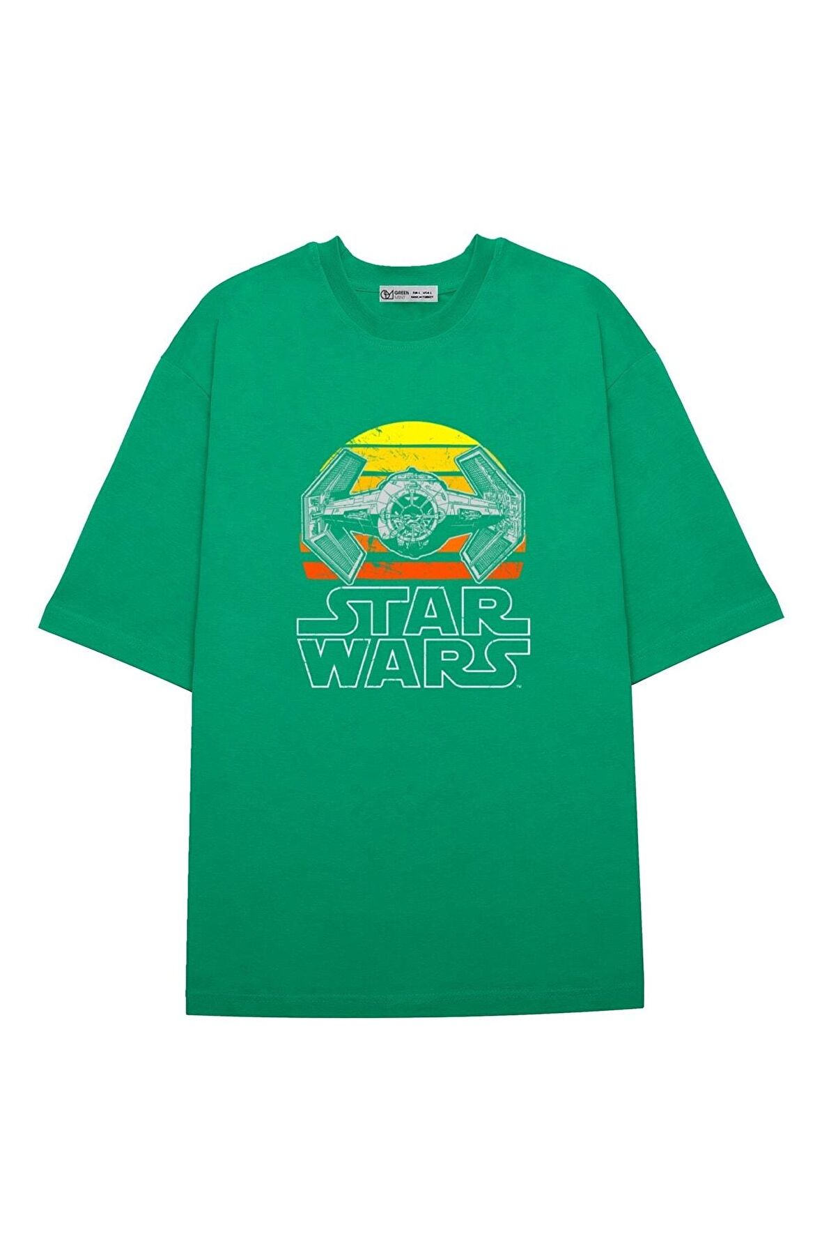 Unisex Oversize T-shirt Vintage Tıe Fighter