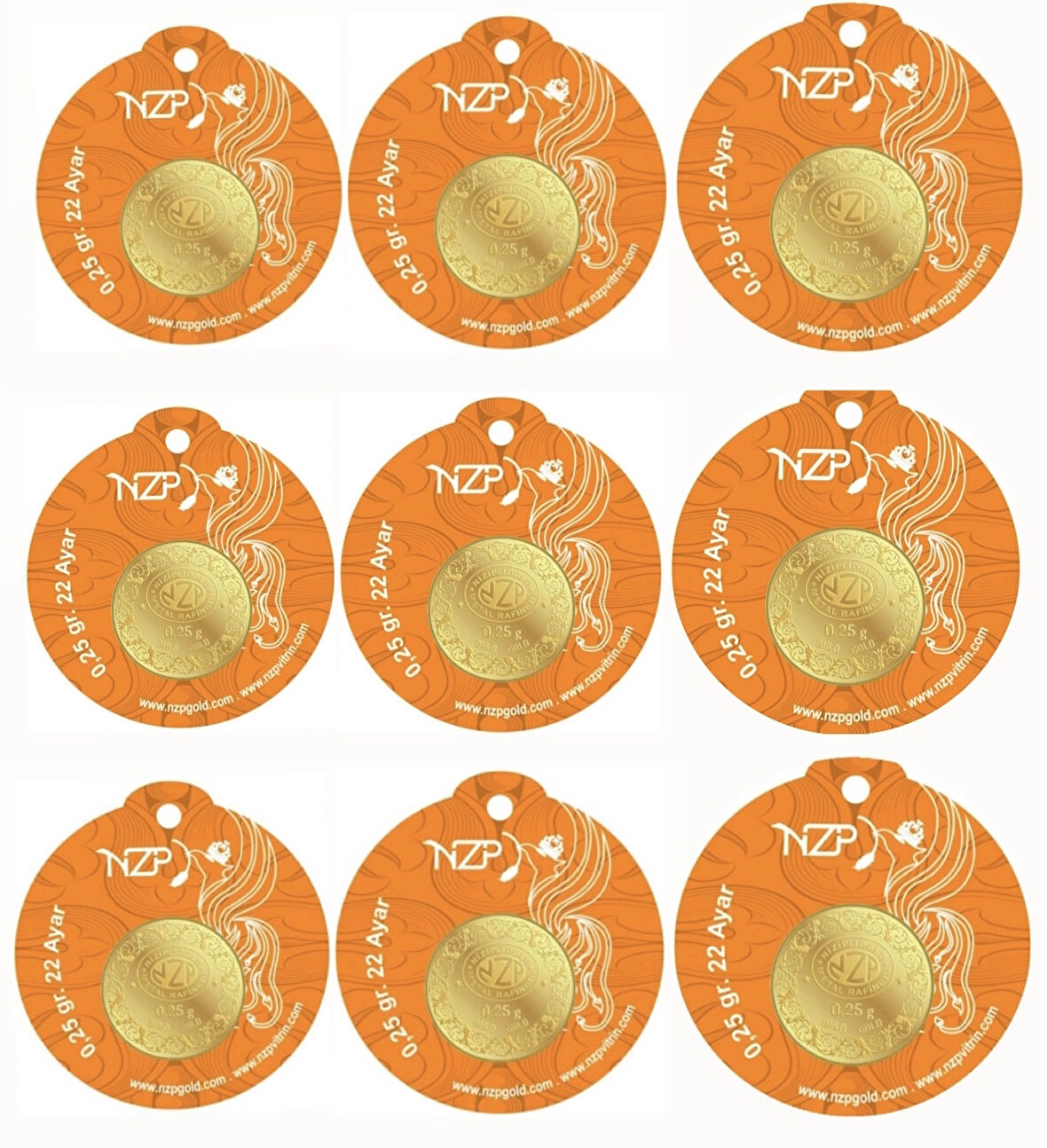 0.25 Gram Altın - 9 Adet