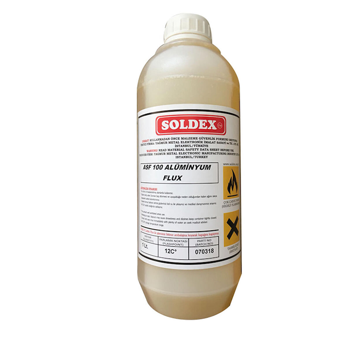 Soldex ASF-24 Alüminyum Flux Lehim Suyu - 1 Lt