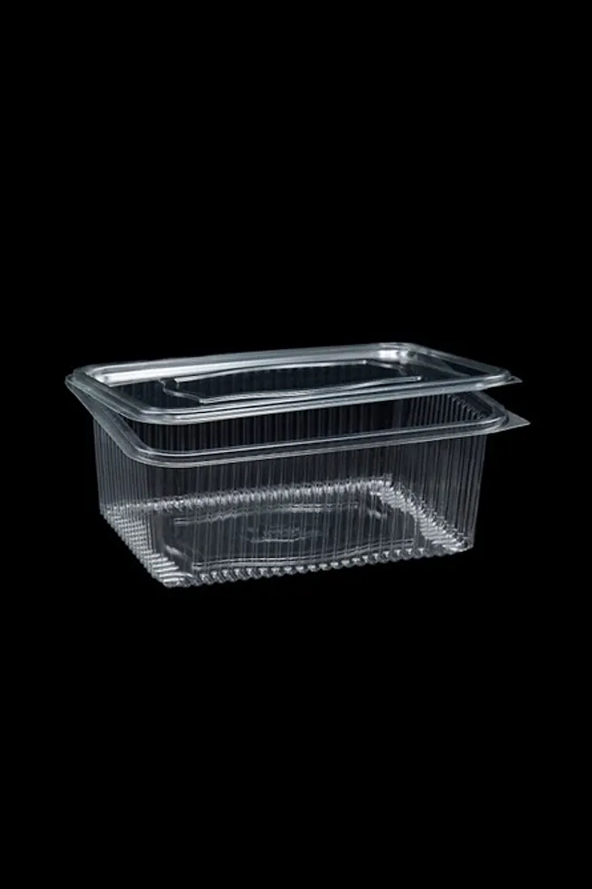 Kullan At Tek Kullanımlık Plastik Kapaklı Kase / Sızıdrmaz Kap 1000 cc 25 Adet