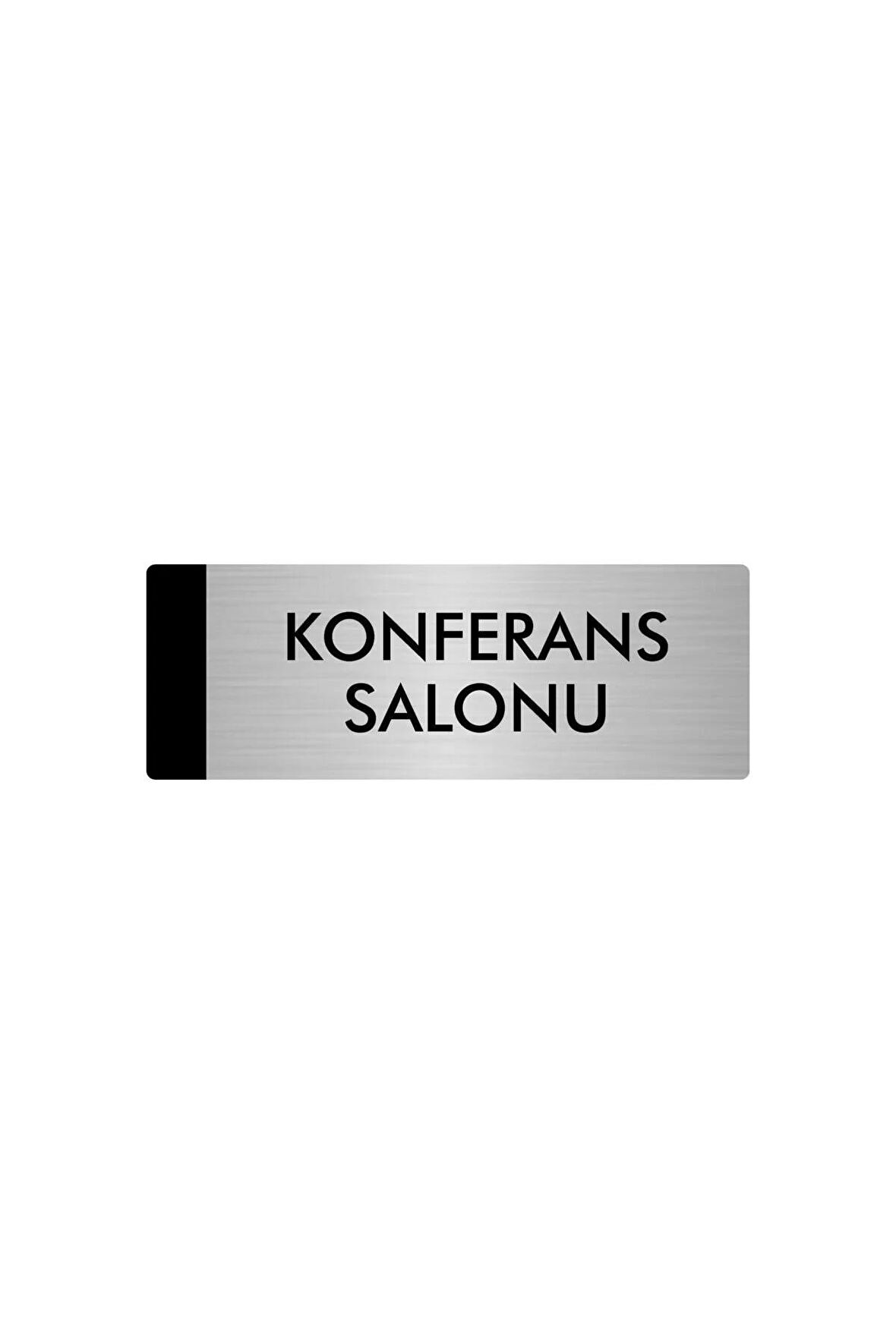 Metal Yönlendirme Levhası, Departman Kapı Isimliği Konferans Salonu 5x20 Cm Gümüş Renk