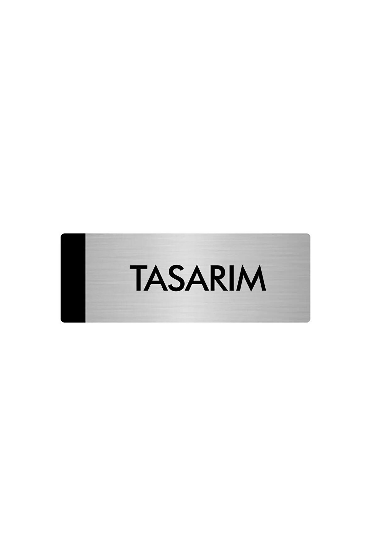 Metal Yönlendirme Levhası, Departman Kapı Isimliği Tasarım 7X20 Cm Gümüş Renk