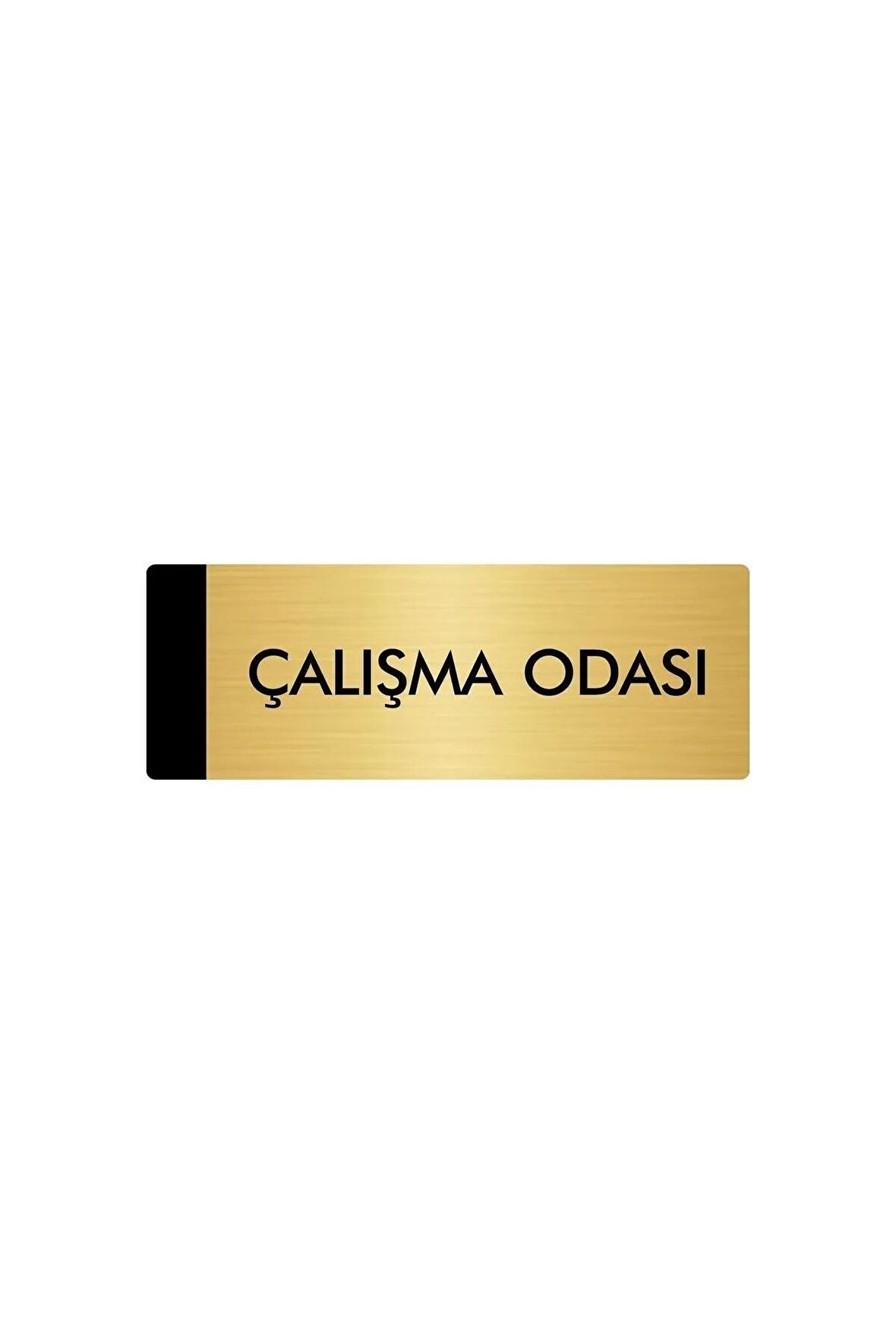 Metal Yönlendirme Levhası, Departman Kapı Isimliği Çalışma Odası 5x20 Cm Altın Renk