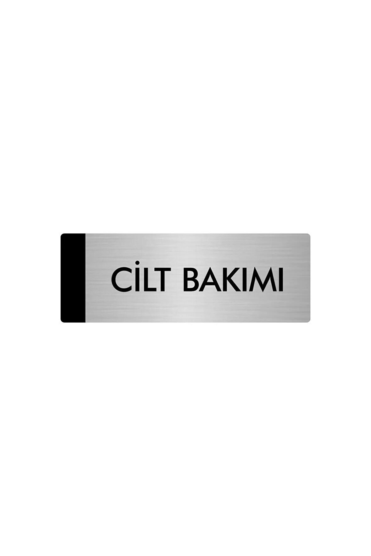 Metal Yönlendirme Levhası, Departman Kapı Isimliği Cilt Bakımı 7X20 Cm Gümüş Renk