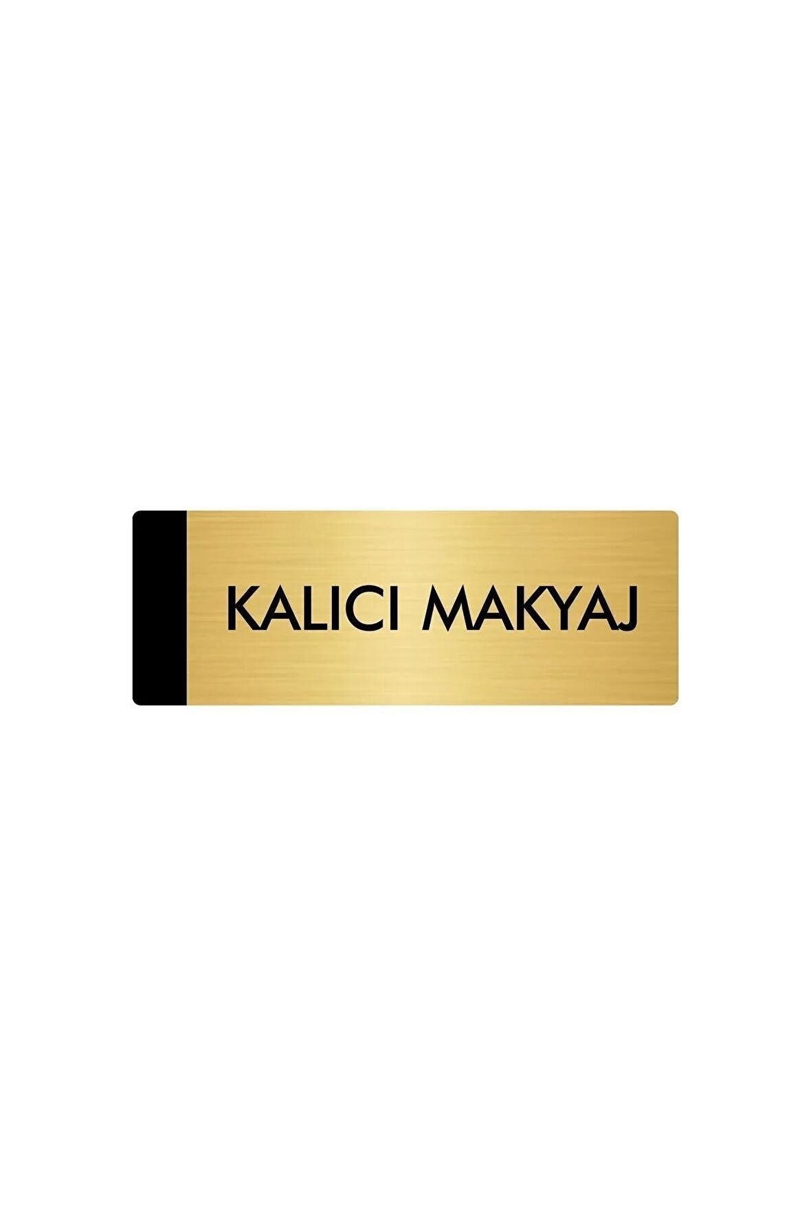 Metal Yönlendirme Levhası, Departman Kapı Isimliği Kalıcı Makyaj 5x20 Cm Altın Renk