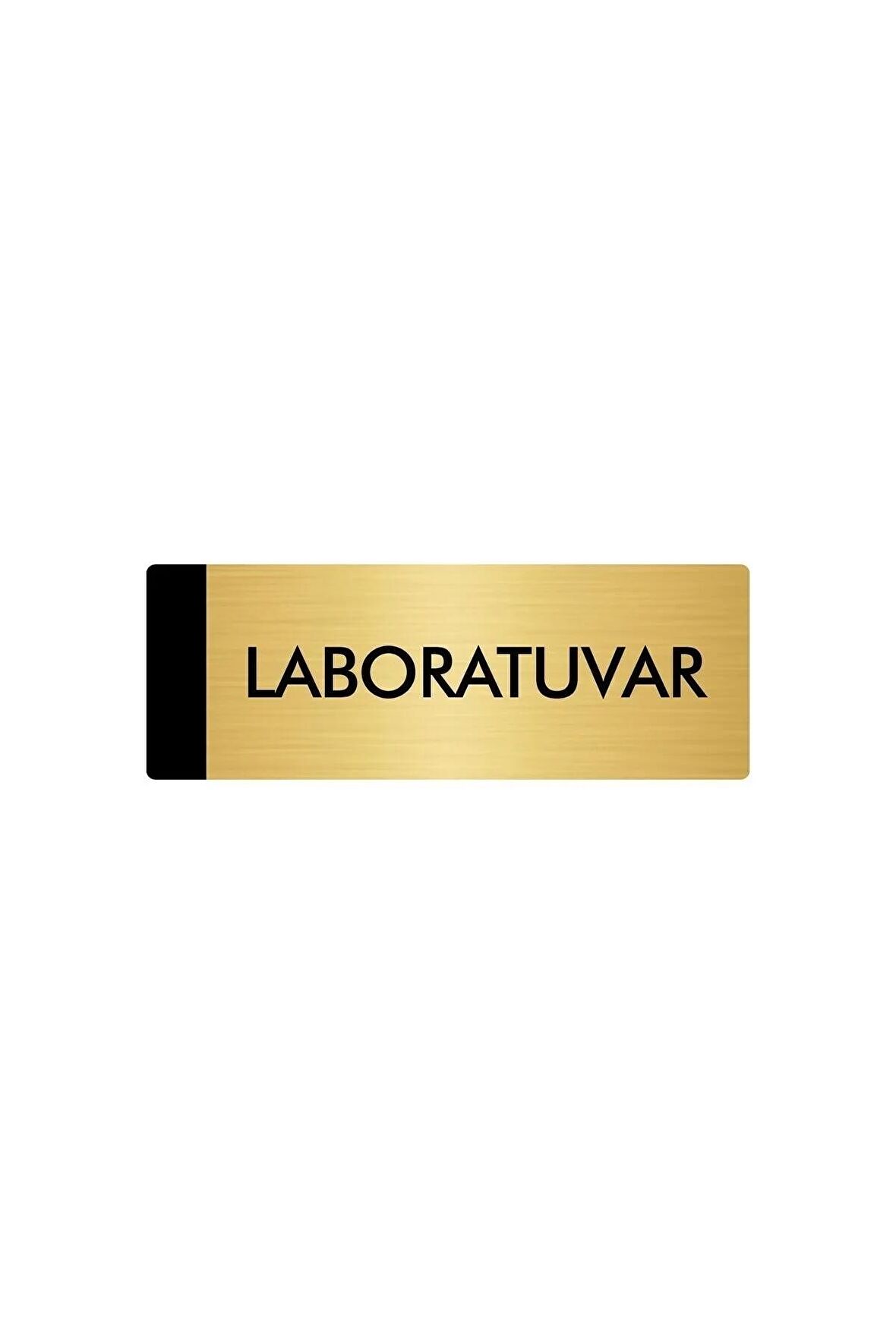 Metal Yönlendirme Levhası, Departman Kapı Isimliği Laboratuvar 7X20 Cm Altın Renk