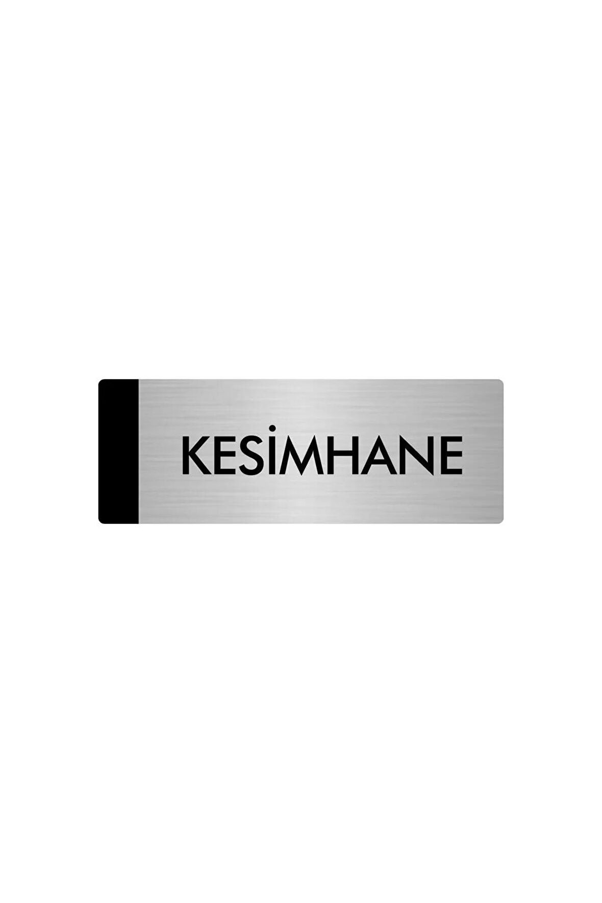 Metal Yönlendirme Levhası, Departman Kapı Isimliği Kesimhane 5x20 Cm Gümüş Renk