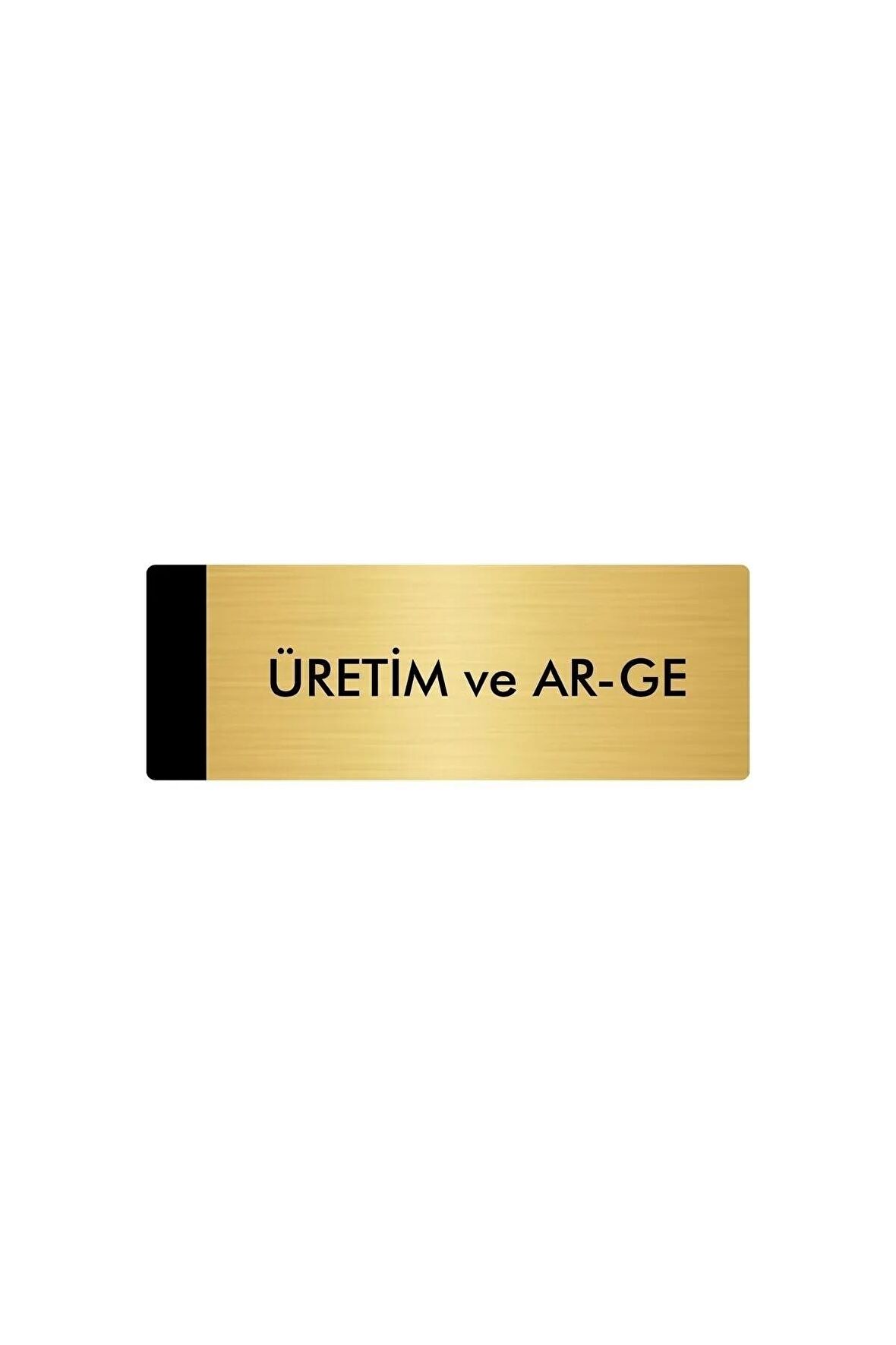 Metal Yönlendirme Levhası, Departman Kapı Isimliği Üretim ve Ar-Ge 5x20 Cm Altın Renk