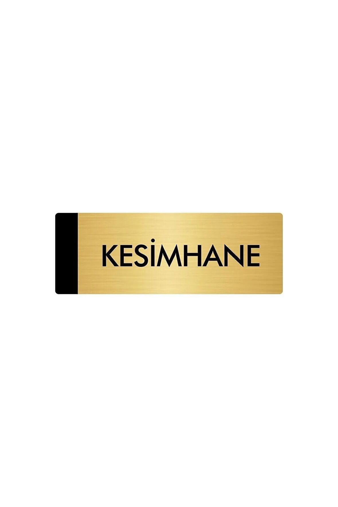 Metal Yönlendirme Levhası, Departman Kapı Isimliği Kesimhane 7X20 Cm Altın Renk