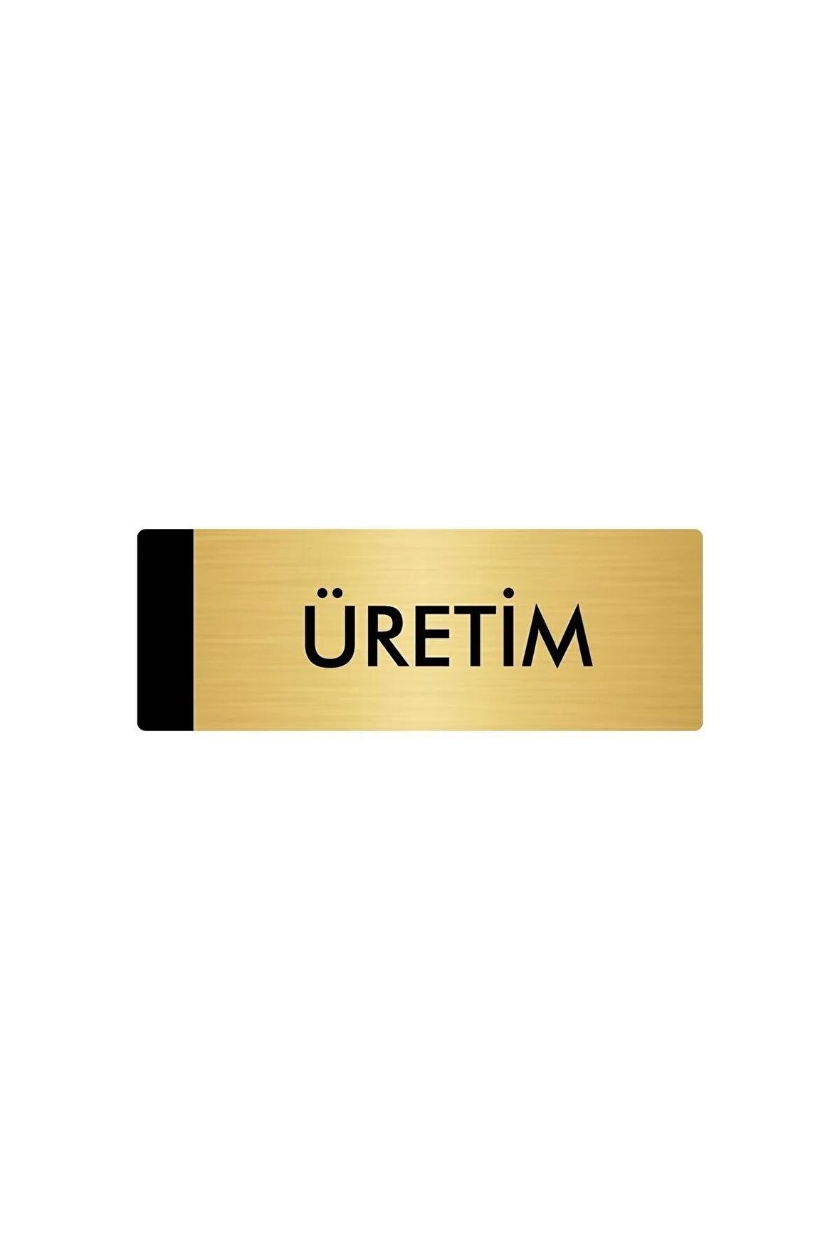 Metal Yönlendirme Levhası, Departman Kapı Isimliği Üretim 7X20 Cm Altın Renk