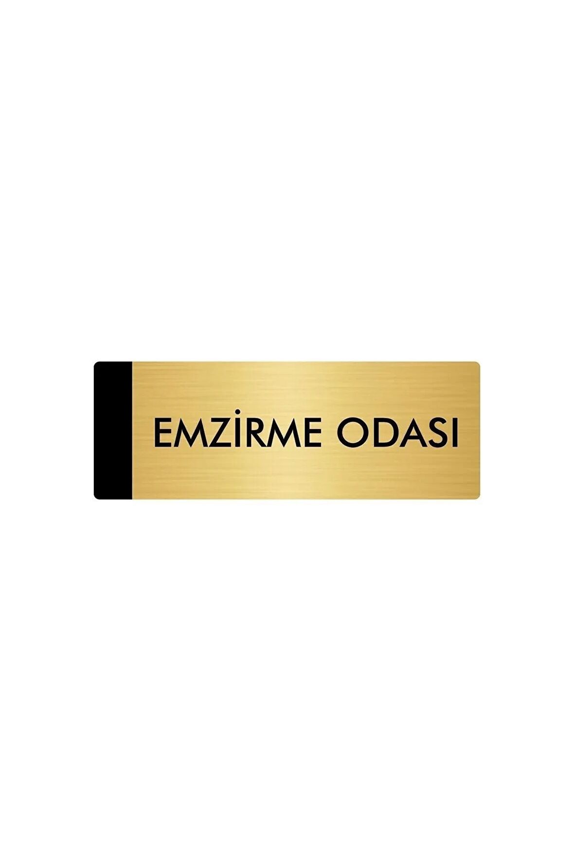 Metal Yönlendirme Levhası, Departman Kapı Isimliği Emzirme Odası 10X20 Cm Altın Renk