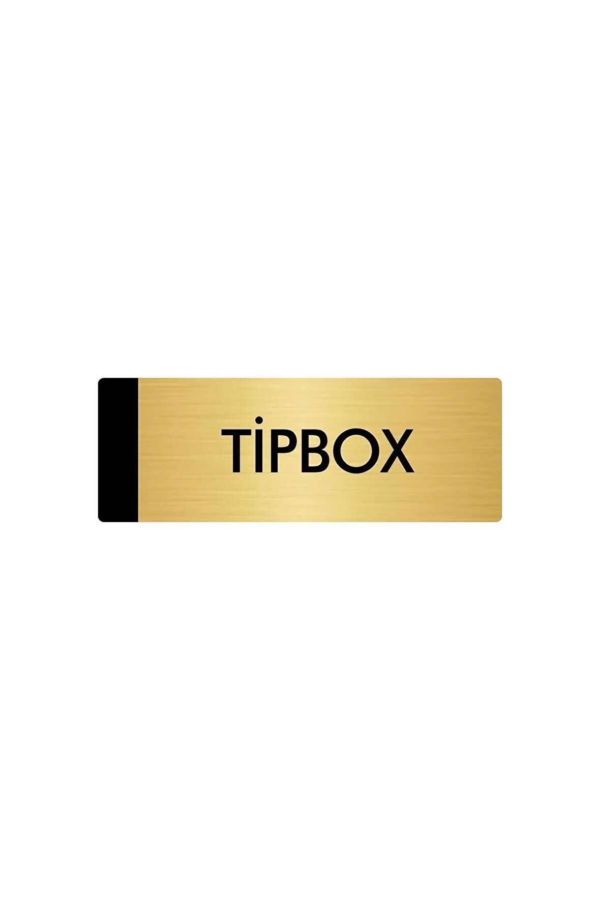 Metal Yönlendirme Levhası, Departman Kapı Isimliği Tipbox 5x20 Cm Altın Renk
