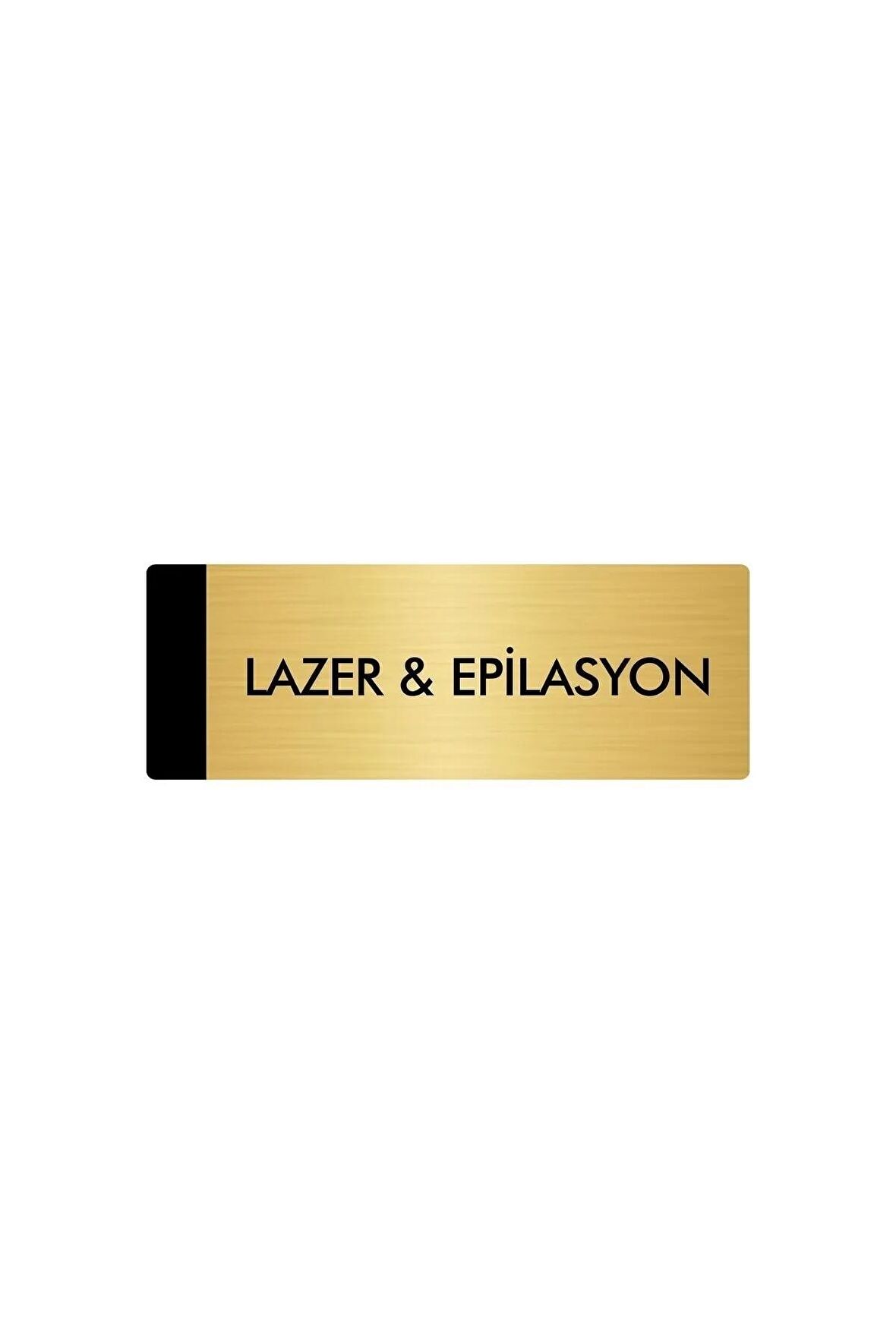 Metal Yönlendirme Levhası, Departman Kapı Isimliği Lazer & Epilasyon 10X20 Cm Altın Renk