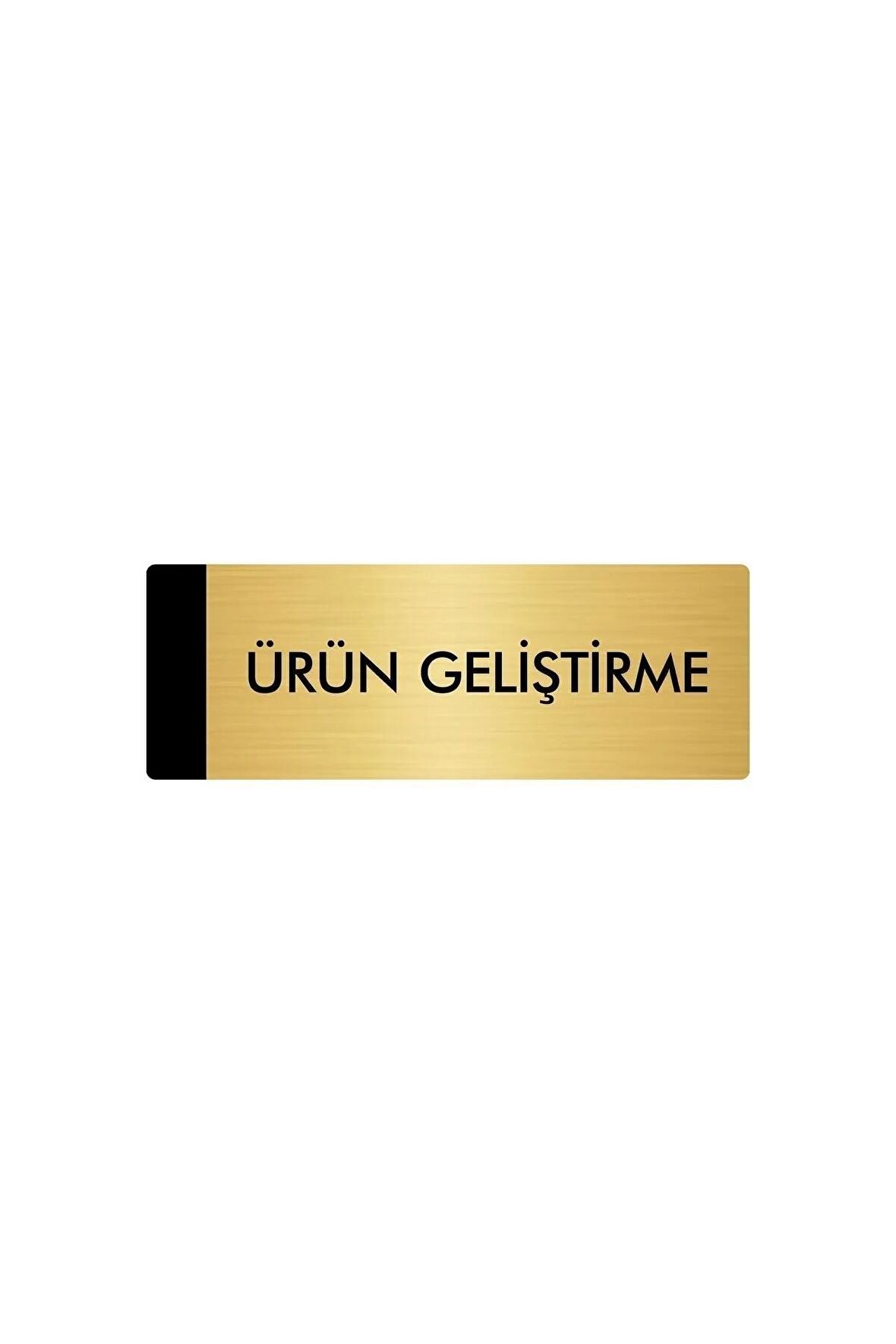 Metal Yönlendirme Levhası, Departman Kapı Isimliği Ürün Geliştirme 5x20 Cm Altın Renk