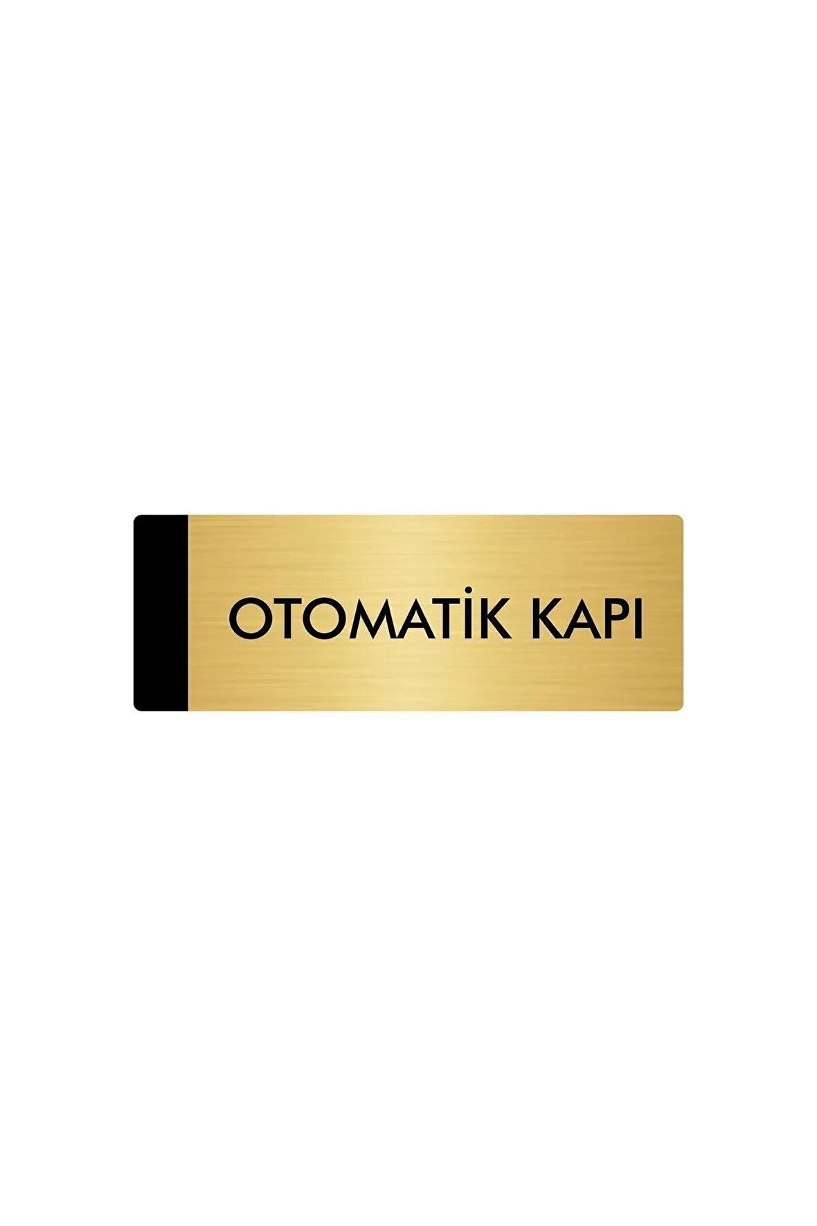 Metal Yönlendirme Levhası, Departman Kapı Isimliği Otomatik Kapı 5x20 Cm Altın Renk