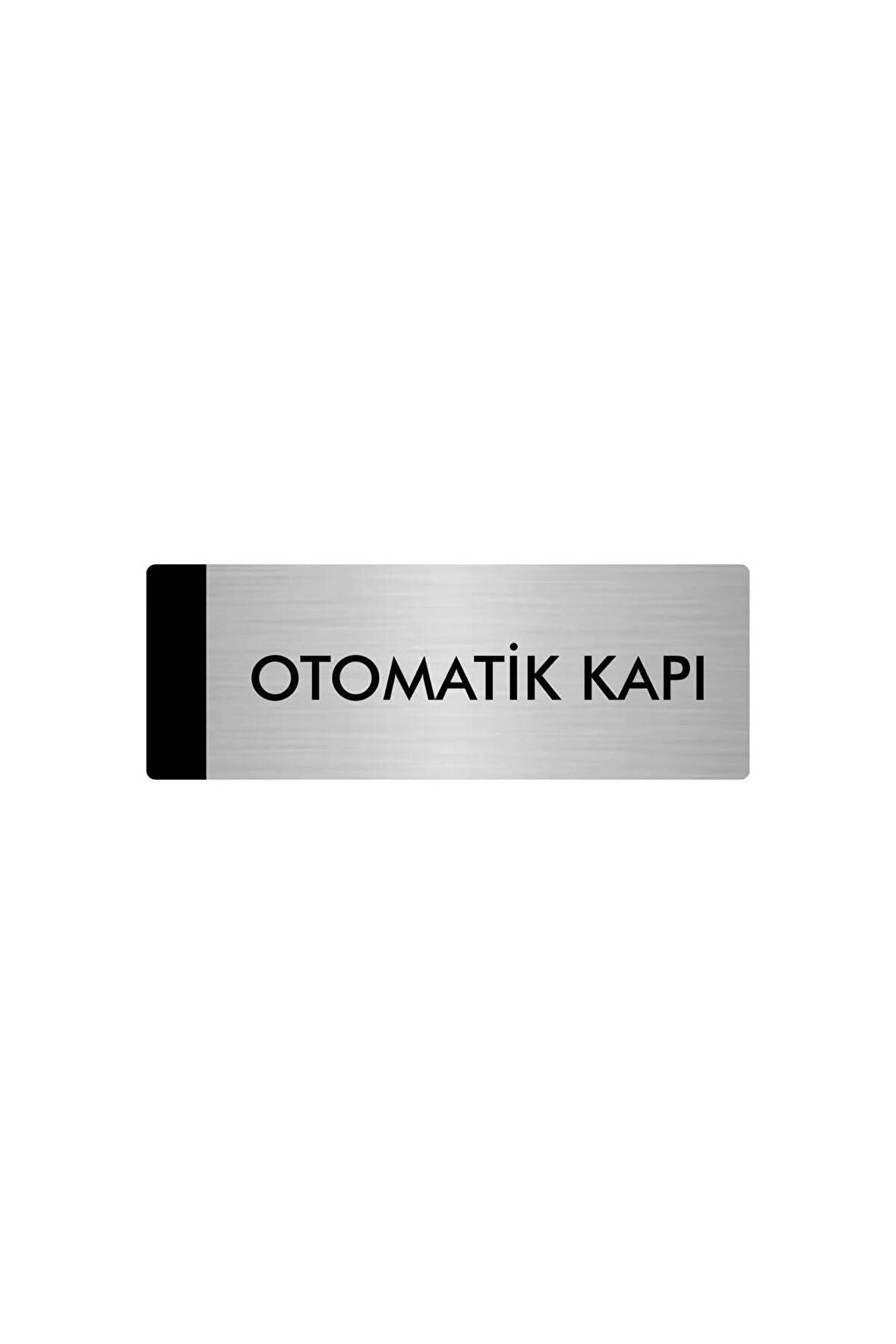 Metal Yönlendirme Levhası, Departman Kapı Isimliği Otomatik Kapı 5x20 Cm Gümüş Renk
