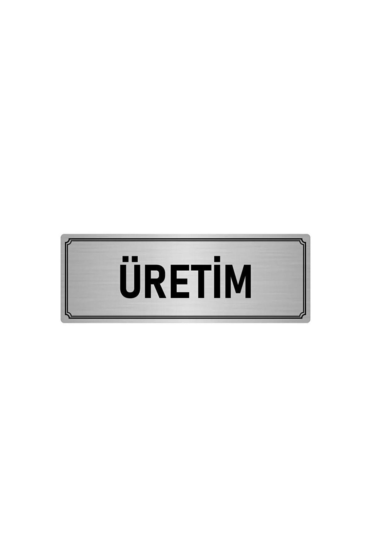 Metal Yönlendirme Levhası, Departman Kapı Isimliği Üretim 5x20 Cm Gümüş Renk