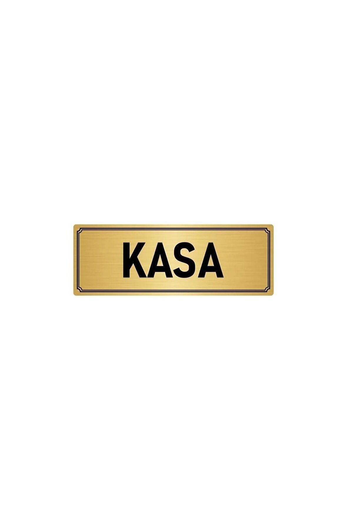 Metal Yönlendirme Levhası, Departman Kapı Isimliği Kasa 5x20 Cm Altın Renk