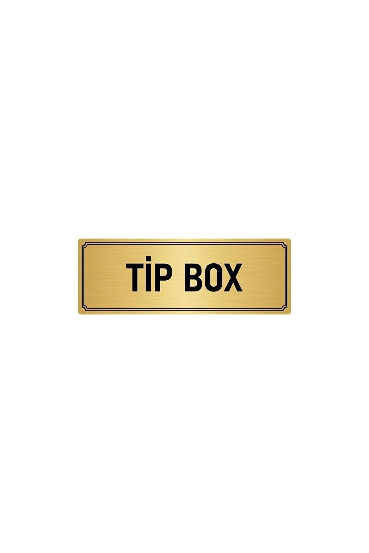 Metal Yönlendirme Levhası, Departman Kapı Isimliği Tip Box 7x20 Cm Altın Renk
