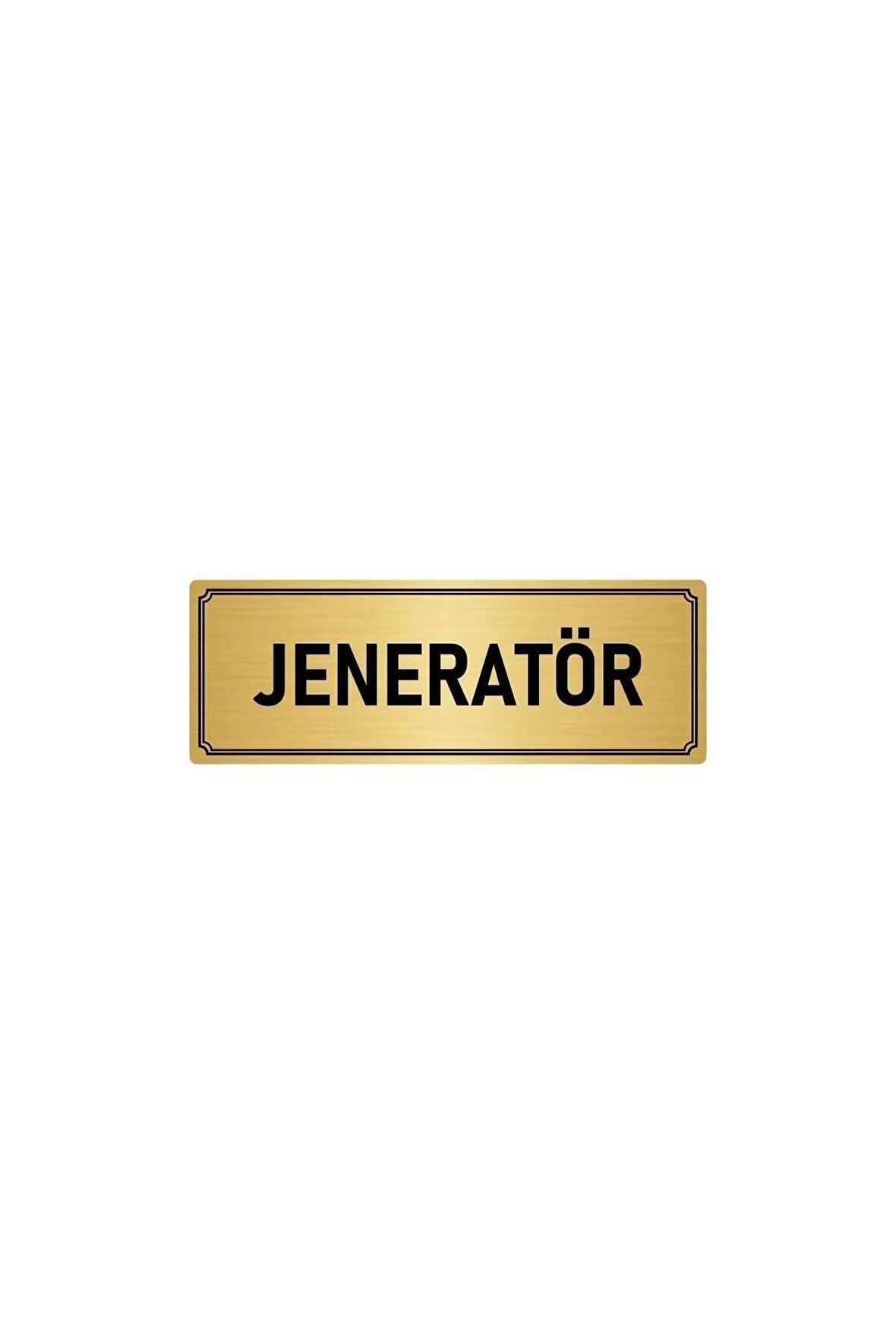 Metal Yönlendirme Levhası, Departman Kapı Isimliği Jeneratör 5x20 Cm Altın Renk