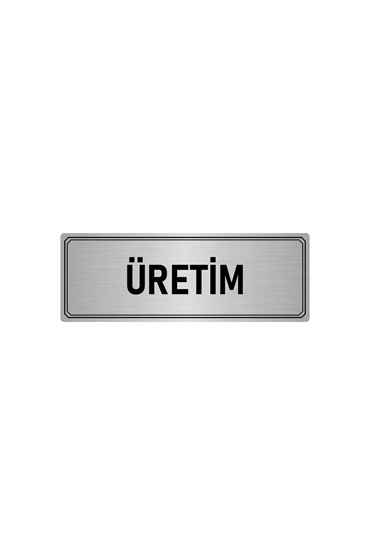 Metal Yönlendirme Levhası, Departman Kapı Isimliği Üretim 7x20 Cm Gümüş Renk