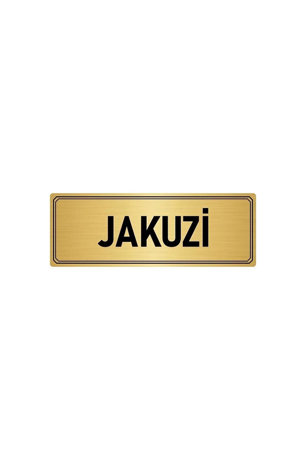 Metal Yönlendirme Levhası, Departman Kapı Isimliği Jakuzi 5x20 Cm Gümüş Renk