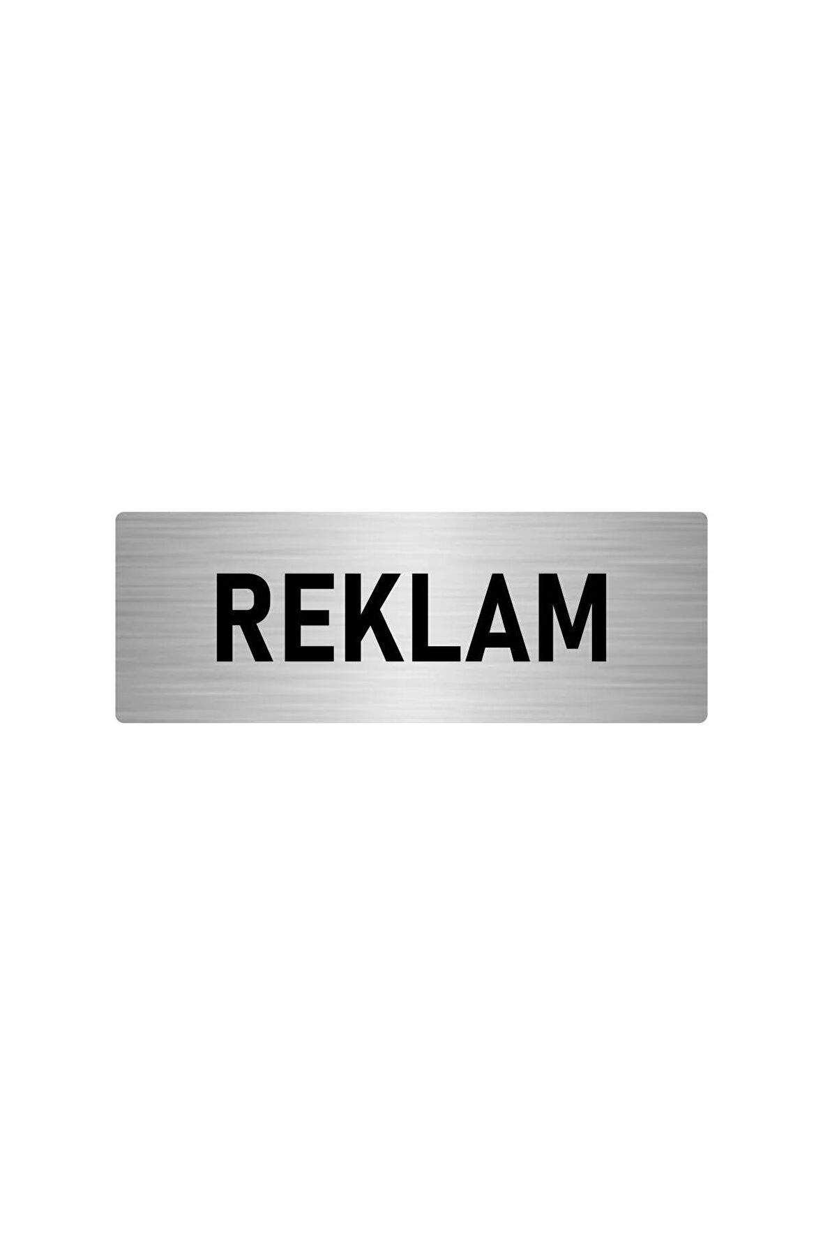 Metal Yönlendirme Levhası, Departman Kapı Isimliği Reklam 5x20 Cm Gümüş Renk