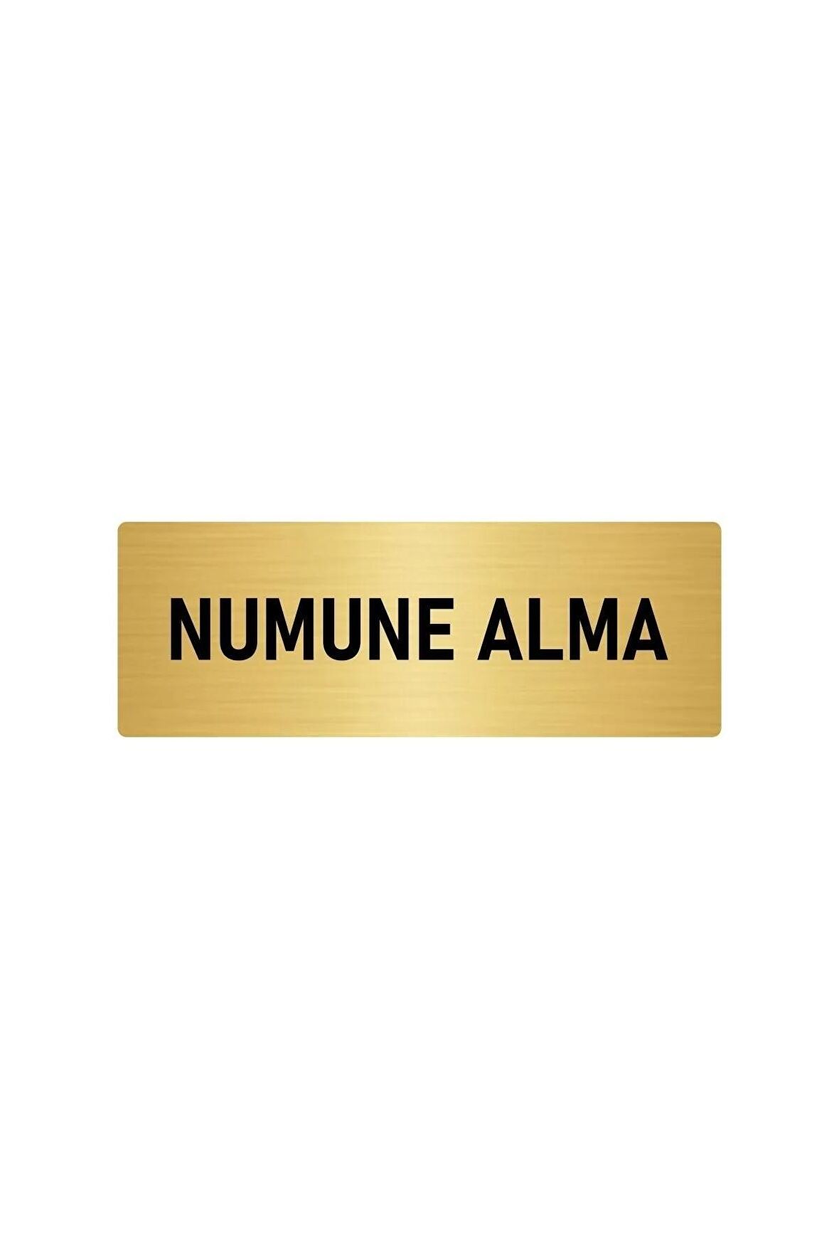 Metal Yönlendirme Levhası, Departman Kapı Isimliği Numune Alma 10x20 Cm Altın Renk