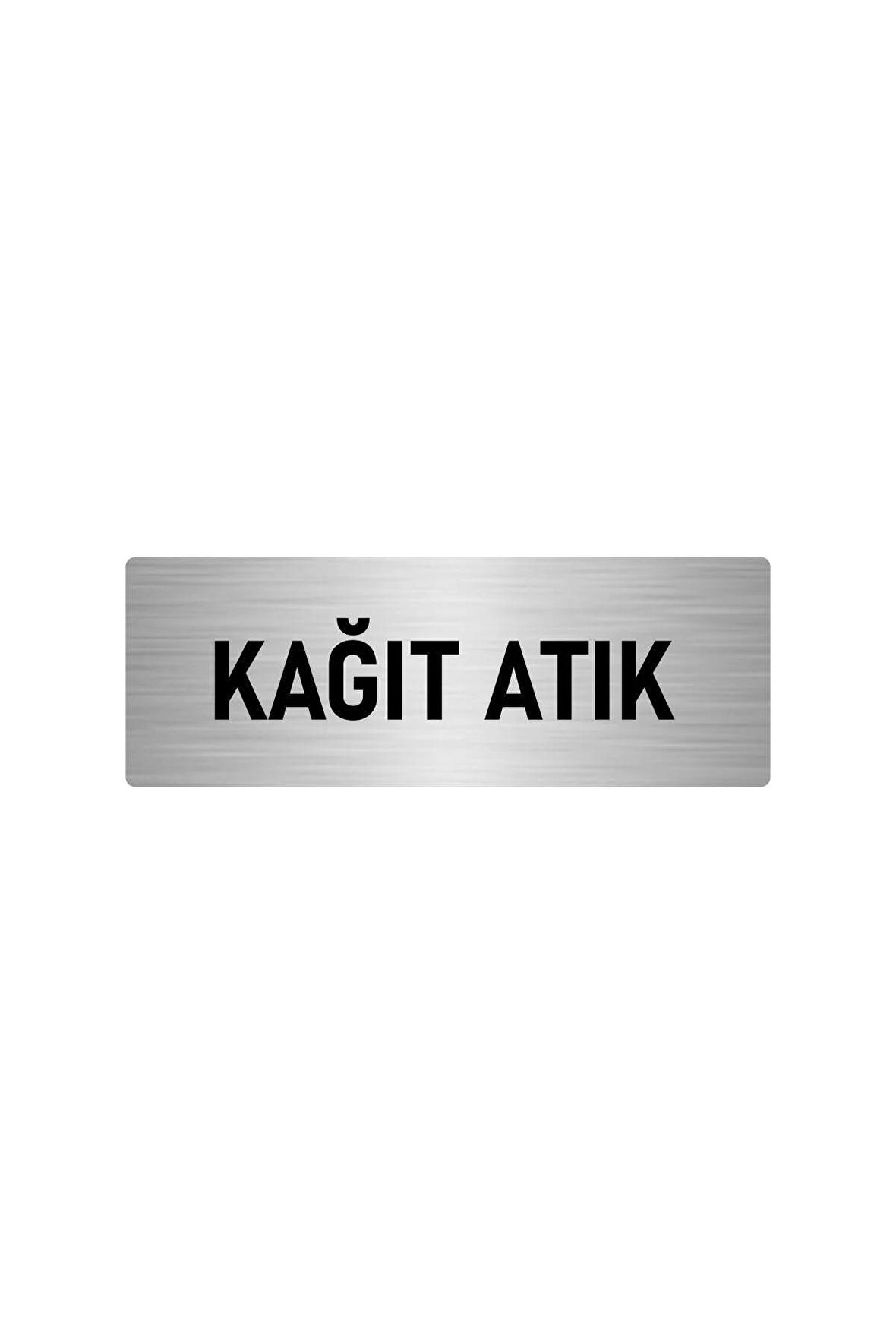 Metal Yönlendirme Levhası, Departman Kapı Isimliği Kağıt Atık 5x20 Cm Gümüş Renk