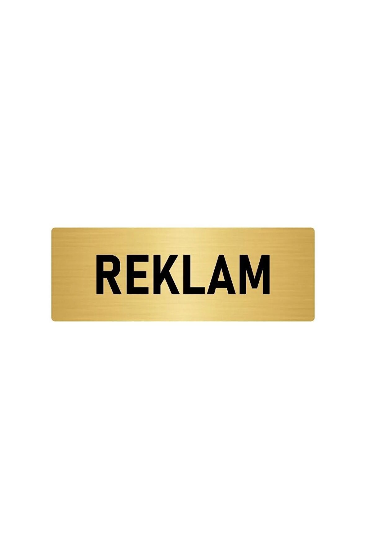 Metal Yönlendirme Levhası, Departman Kapı Isimliği Reklam 5x20 Cm Altın Renk