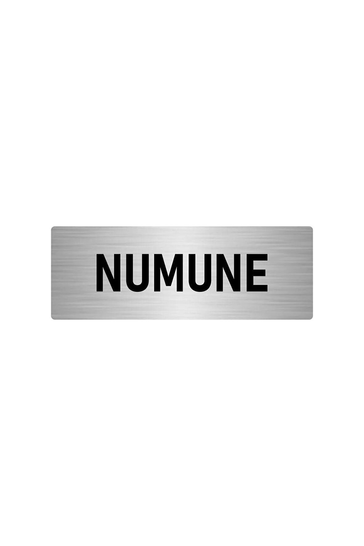 Metal Yönlendirme Levhası, Departman Kapı Isimliği Numune 10x20 Cm Gümüş Renk
